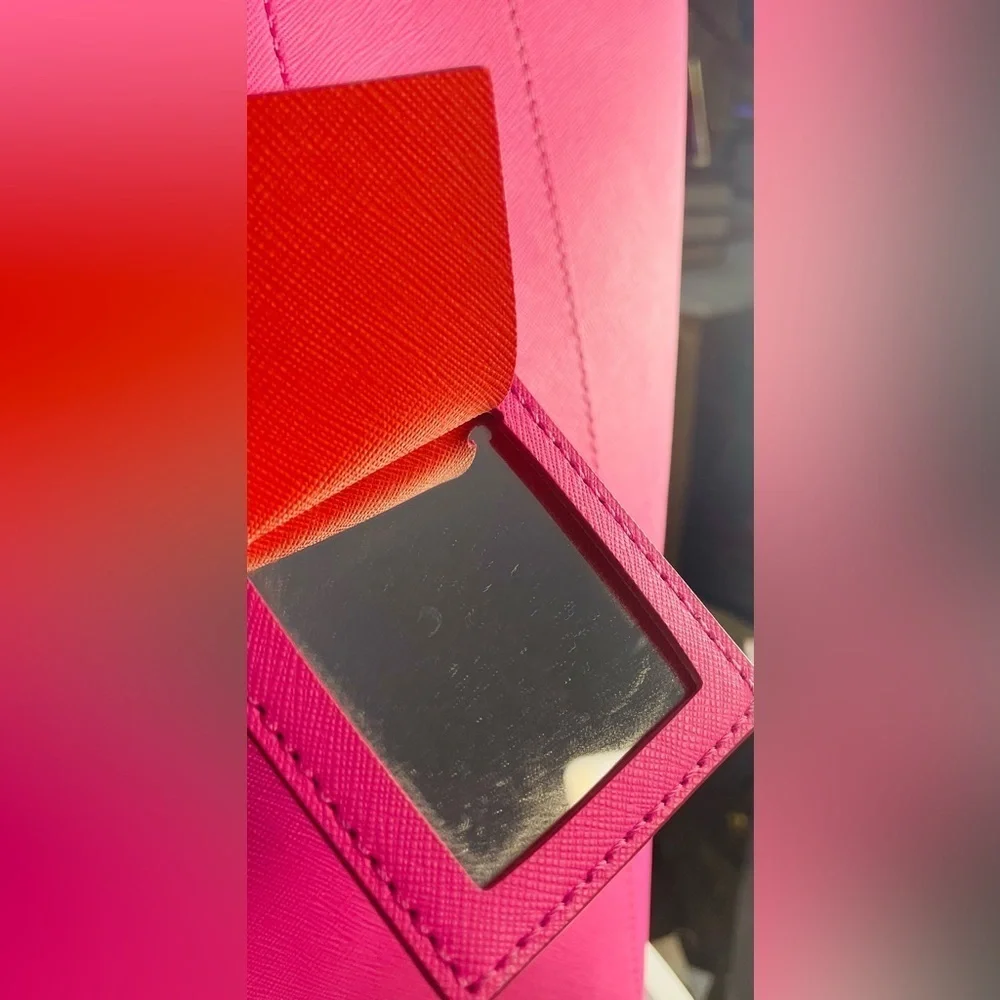 “Host Pick”KATE SPADE Cape Drive Hallie Tulip Pink/Bright Papaya Tote